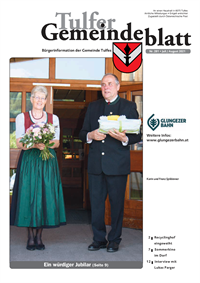 Tulfer Gemeindeblatt Juli/August 2021 herunterladen