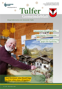 Tulfer Gemeindeblatt Dezember 2021 herunterladen
