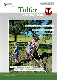 Tulfer Gemeindeblatt September 2022 herunterladen
